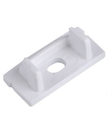 TAPA C/ AGUJ PERFIL ALU. BLANCO 2000*17.1*8.5mm